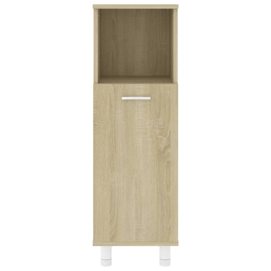 Armario de baño madera contrachapada color roble 30x30x95