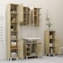 Armario de baño madera contrachapada color roble 30x30x95