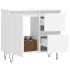Armario de baño madera contrachapada blanco 65x33x60