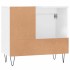 Armario de baño madera contrachapada blanco 65x33x60
