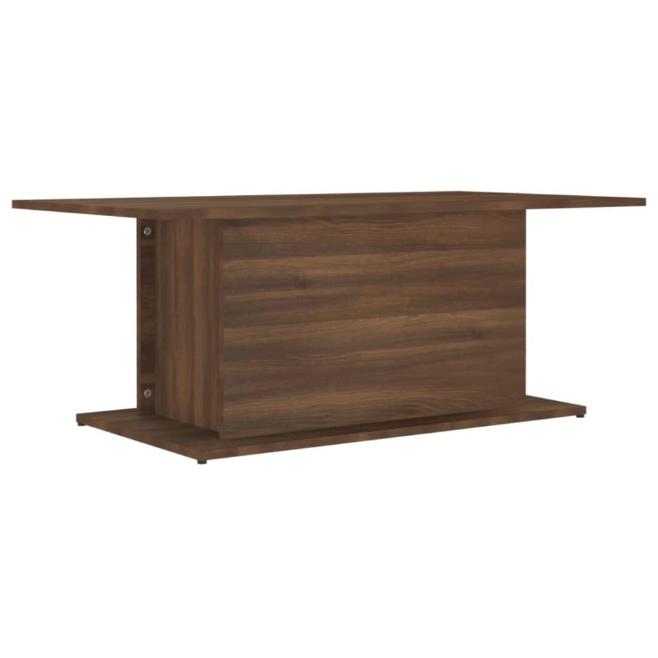 Mesa de centro madera de ingeniería marrón roble 102x55,5x40