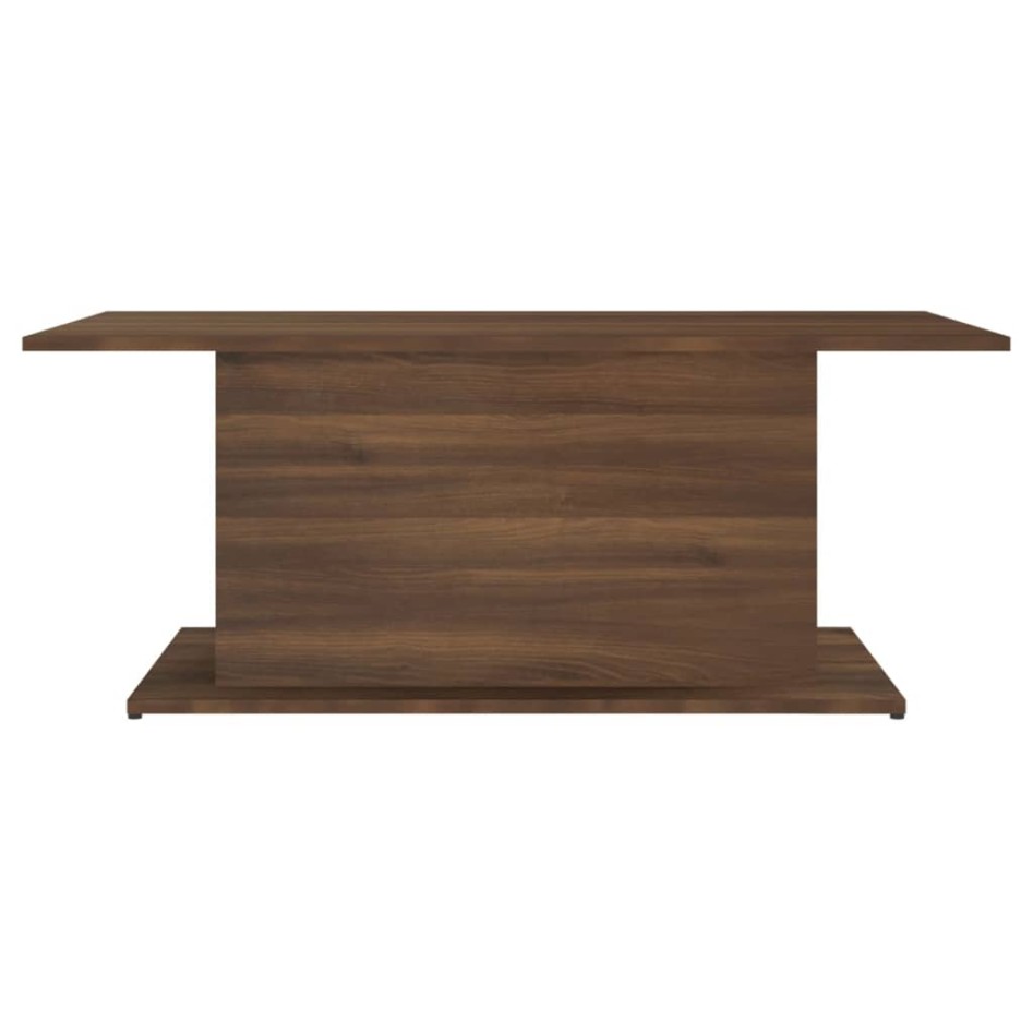 Mesa de centro madera de ingeniería marrón roble 102x55,5x40