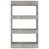 Estantería/divisor madera ingeniería gris hormigón 60x30x103
