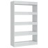 Estantería/divisor madera ingeniería blanco brillo 80x30x135