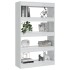 Estantería/divisor madera ingeniería blanco brillo 80x30x135