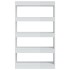 Estantería/divisor madera ingeniería blanco brillo 80x30x135