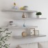 Estantes flotantes pared 4 uds gris hormigón MDF 90x23,5x3,8