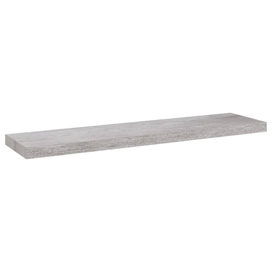 Estantes flotantes pared 4 uds gris hormigón MDF 90x23,5x3,8