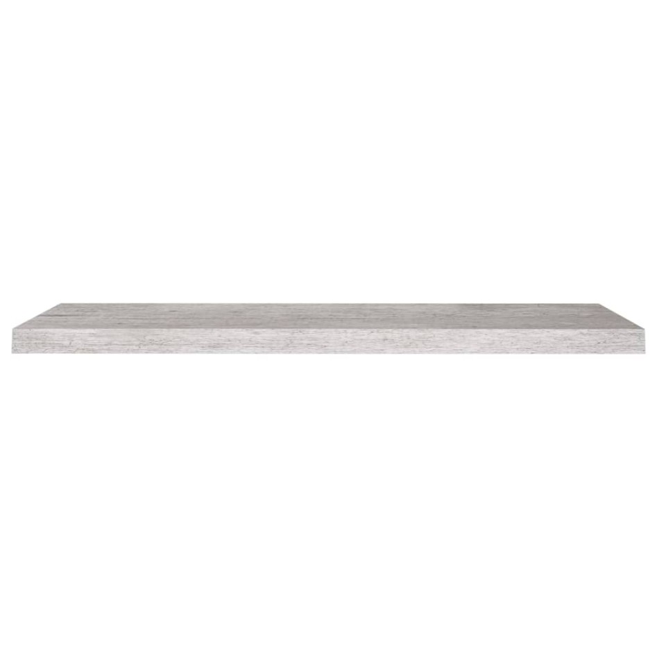 Estantes flotantes pared 4 uds gris hormigón MDF 90x23,5x3,8