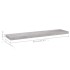 Estantes flotantes pared 4 uds gris hormigón MDF 90x23,5x3,8