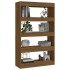Estantería/divisor madera ingeniería marrón roble 80x30x135