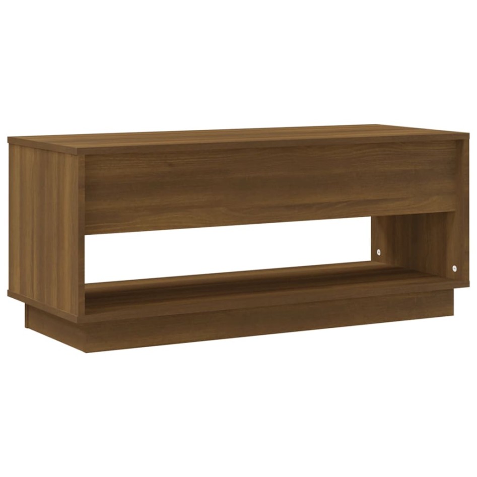 Mueble de TV madera de ingeniería marrón roble 102x41x44