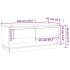 Mueble de TV madera de ingeniería marrón roble 102x41x44