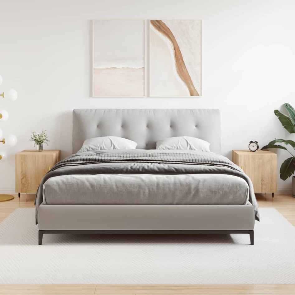 Mesitas noche 2 uds madera ingeniería roble Sonoma 40x40x50