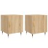 Mesitas noche 2 uds madera ingeniería roble Sonoma 40x40x50