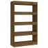 Estantería/divisor madera ingeniería roble ahumado 80x30x135