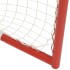Portería hockey y red acero poliéster rojo blanco