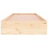 Estructura cama individual sin colchón madera maciza 75x190