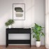 Mesa consola madera de ingeniería negra 100x35x76,5