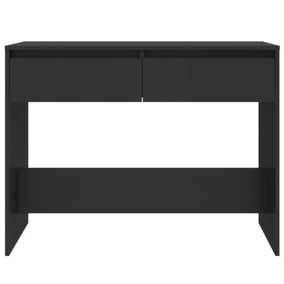 Mesa consola madera de ingeniería negra 100x35x76,5