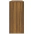 Mesa consola madera de ingeniería marrón roble 100x35x76,5