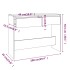 Mesa consola madera de ingeniería marrón roble 100x35x76,5