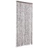 Cortina mosquitera chenilla marrón y beige 90x220
