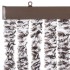 Cortina mosquitera chenilla marrón y beige 90x220