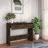 Mesa consola madera de ingeniería roble ahumado 100x35x76,5