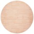 Superficie de mesa redonda madera de roble sin tratar