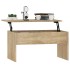 Mesa de centro madera ingeniería roble Sonoma 80x50,5x41,5