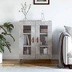 Aparador de madera de ingeniería gris hormigón 69,5x34x90 cm
