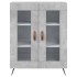 Aparador de madera de ingeniería gris hormigón 69,5x34x90
