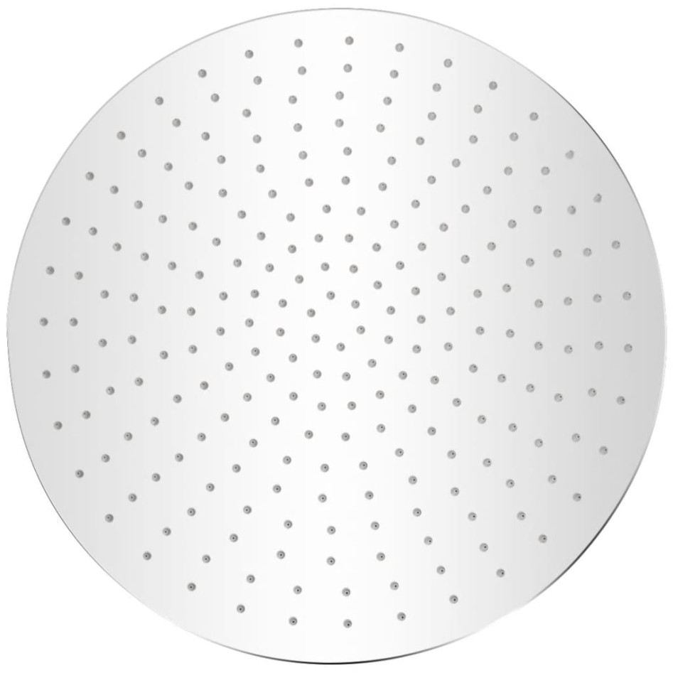 Cabezal de ducha redondo efecto lluvia acero inoxidable 40