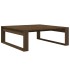 Mesa de centro madera de ingeniería marrón roble 100x100x35