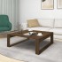 Mesa de centro madera de ingeniería marrón roble 100x100x35