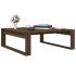 Mesa de centro madera de ingeniería marrón roble 100x100x35