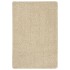 Alfombra peluda antideslizante color crema 140x200