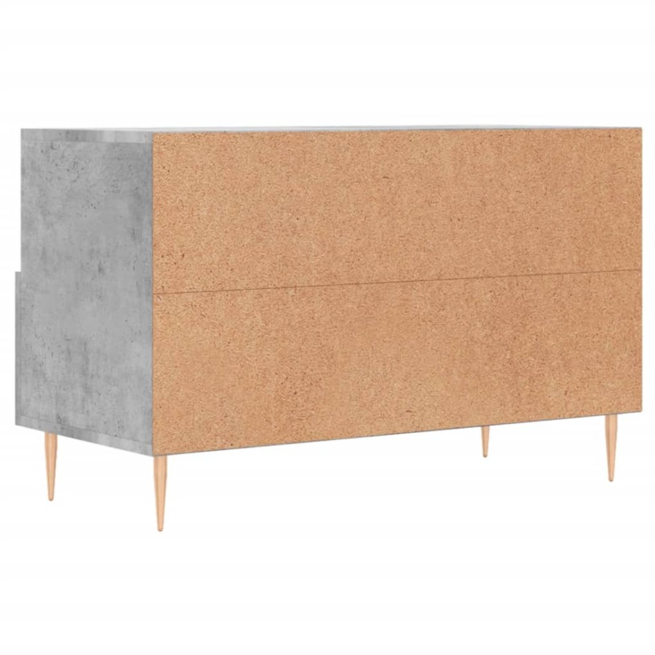 Mueble para TV madera contrachapada gris hormigón 80x36x50