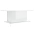 Mesa de centro madera ingeniería blanco brillo 102x55,5x40