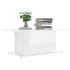 Mesa de centro madera ingeniería blanco brillo 102x55,5x40
