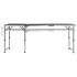 Mesa de camping plegable de aluminio gris 180x60