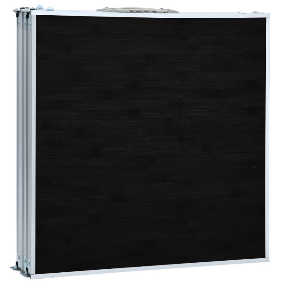 Mesa de camping plegable de aluminio gris 180x60