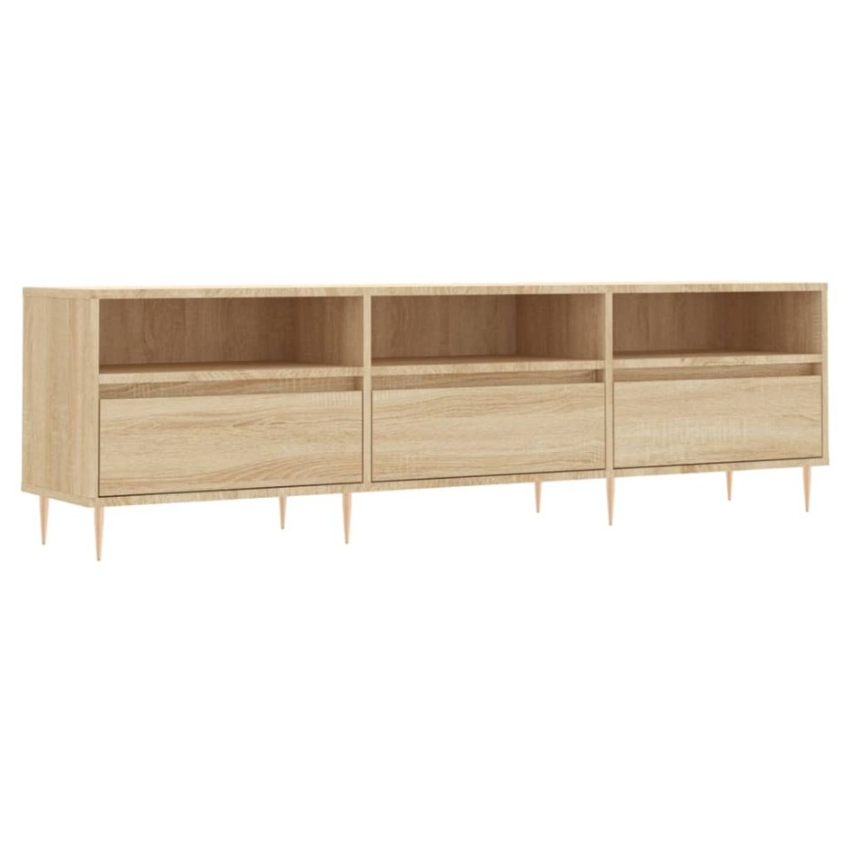 Mueble de TV madera contrachapada roble Sonoma 150x30x44,5