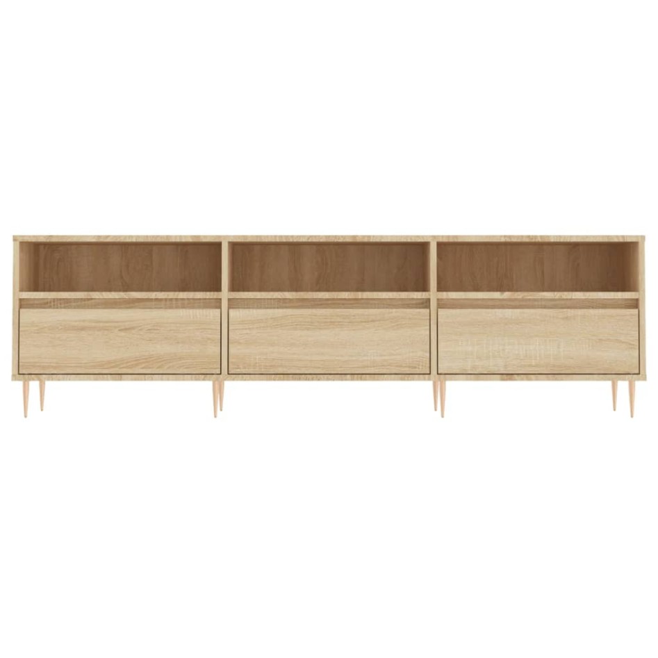 Mueble de TV madera contrachapada roble Sonoma 150x30x44,5