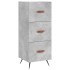 Aparador de madera contrachapada gris hormigón 34,5x34x90