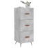 Aparador de madera contrachapada gris hormigón 34,5x34x90