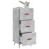 Aparador de madera contrachapada gris hormigón 34,5x34x90