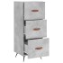 Aparador de madera contrachapada gris hormigón 34,5x34x90