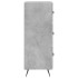 Aparador de madera contrachapada gris hormigón 34,5x34x90